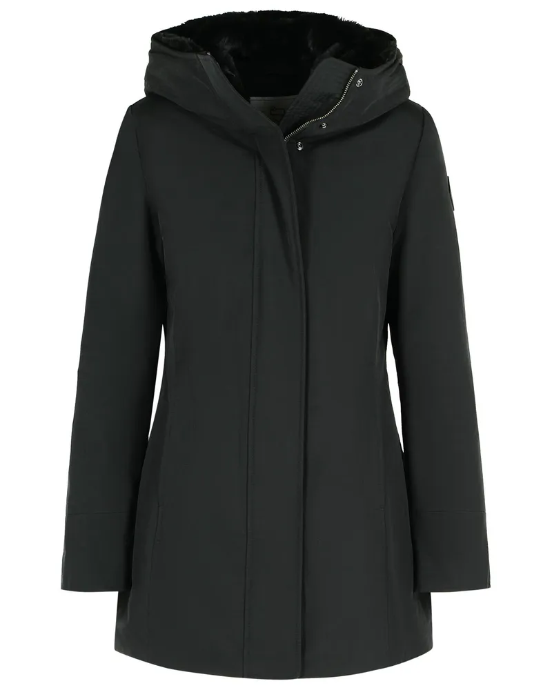 Woolrich Boulder' schwarzer Baumwollmischung Parka Black