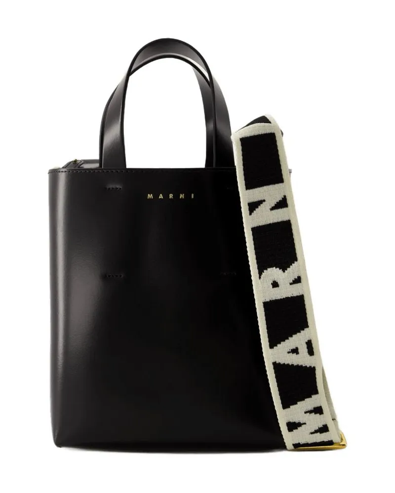 Marni Museo Mini Crossbody  Leder schwarz Schwarz