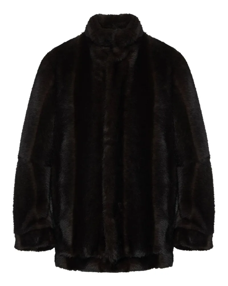 Maison Margiela Faux Pelzjacke Brown