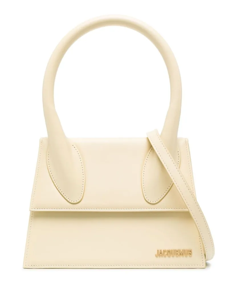 Jacquemus Le Grand Chiquito Lederhandtasche Elfenbein