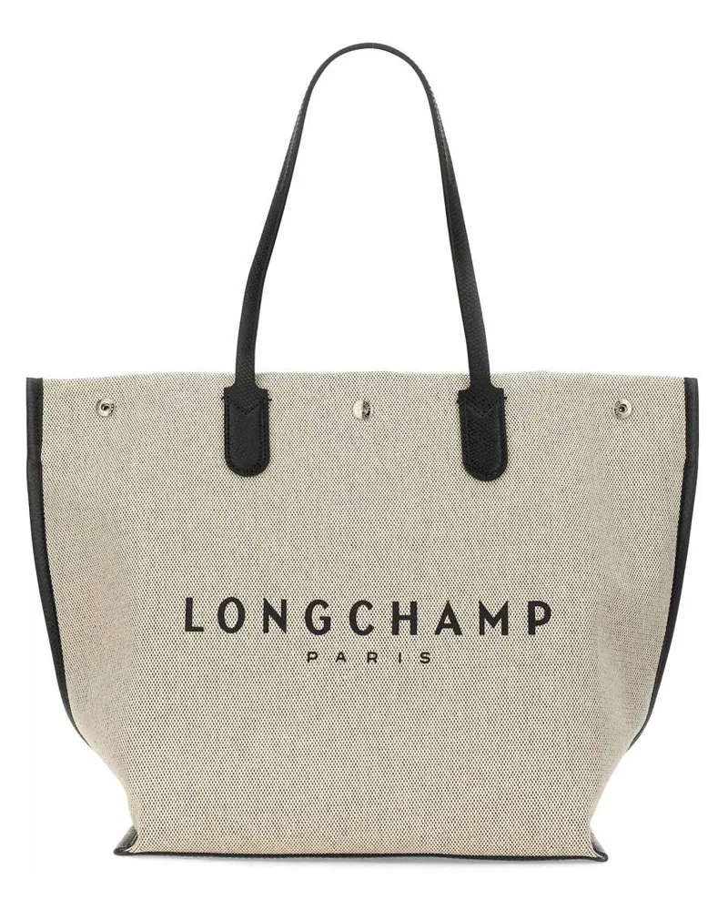 Longchamp Roseau große Einkaufstasche Powder