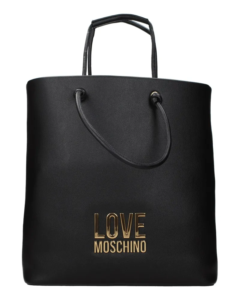 Moschino Damens Umhängetaschen Polyurethan Schwarz -
