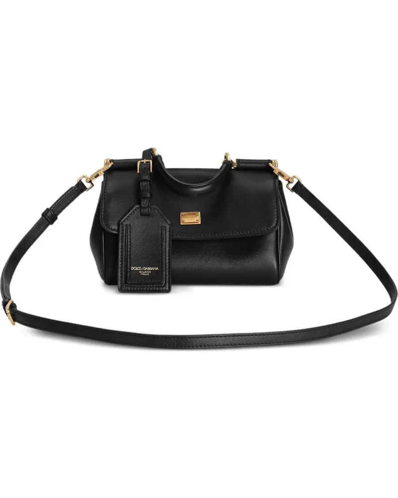 Dolce & Gabbana My Sicily Lederhandtasche Black
