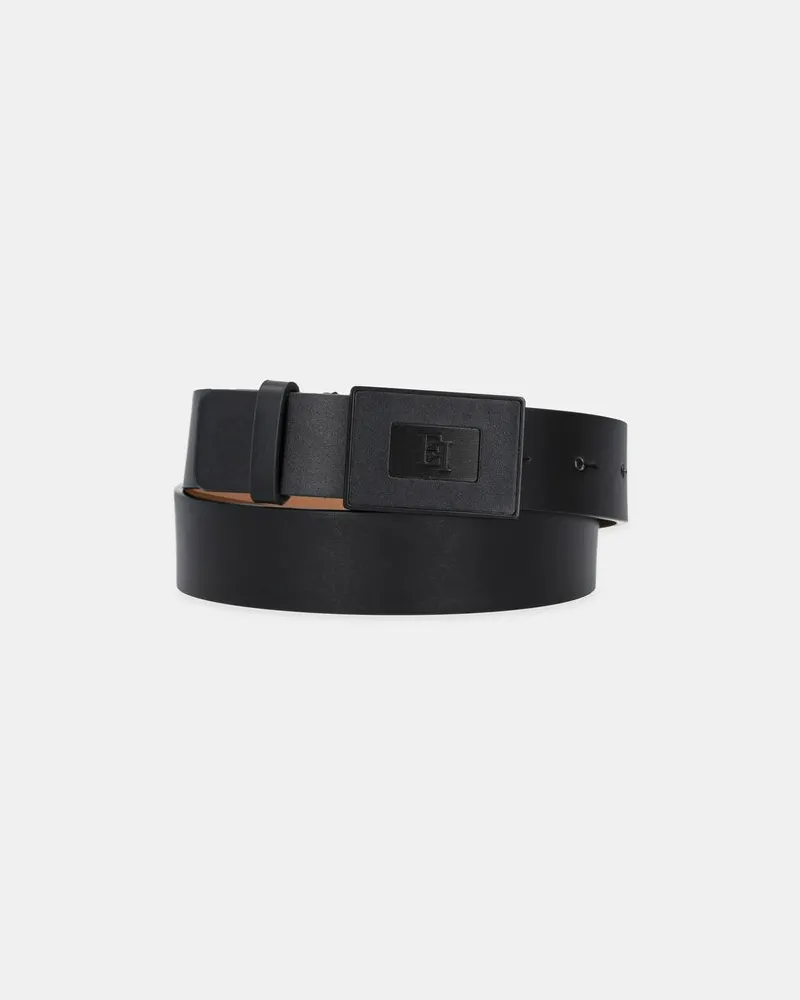 Elisabetta Franchi Gürtel mit Platte Black