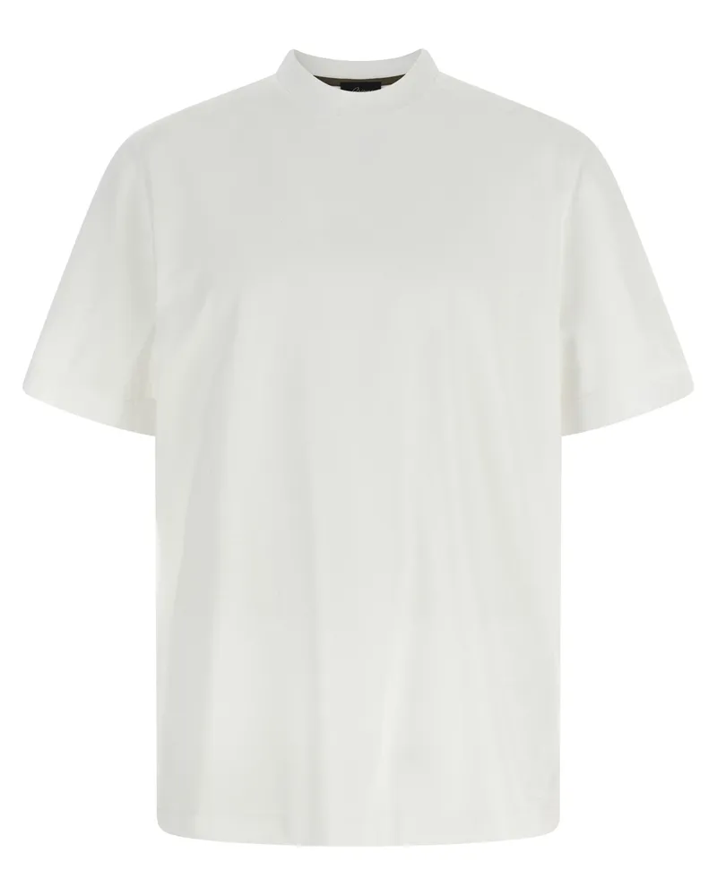 Brioni Logo T -Shirt White