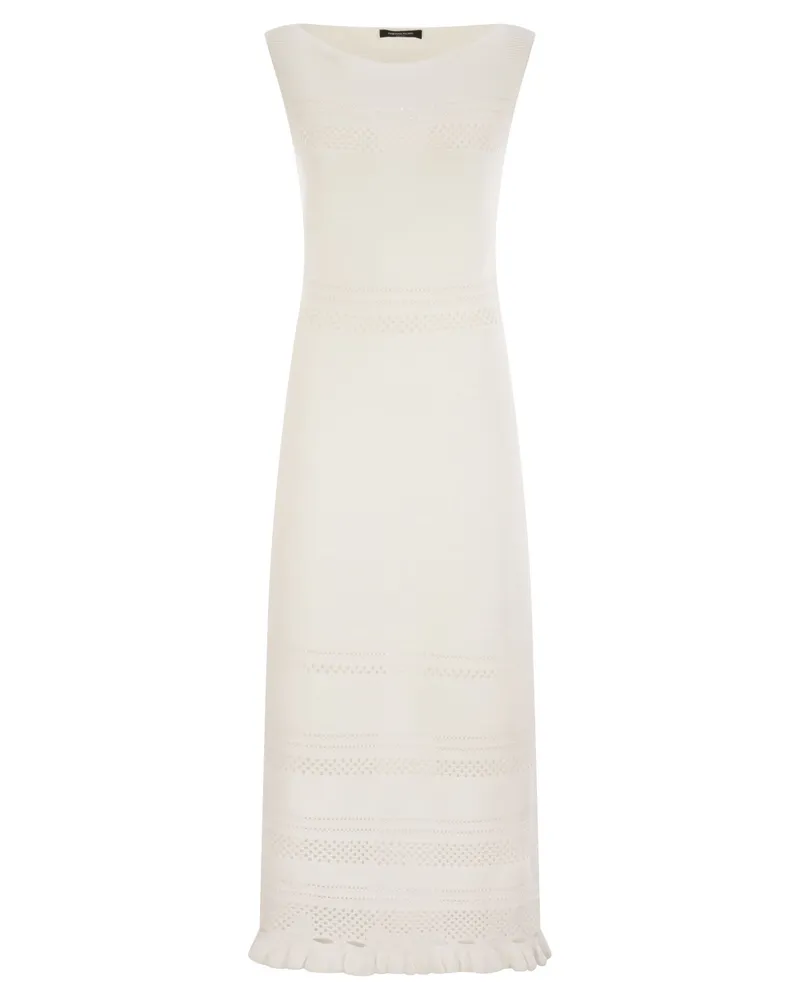 Fabiana Filippi Light Cotton ärmellose Kleid White