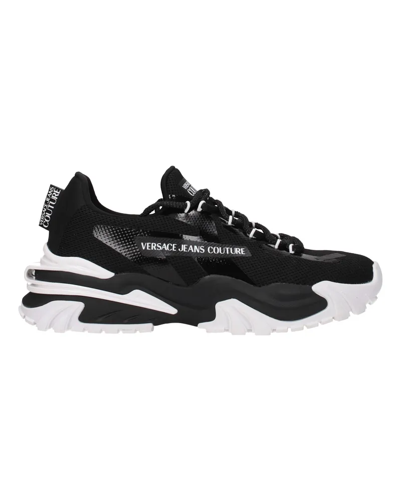 Versace Jeans Sneakers Couture Männer Stoff schwarz -