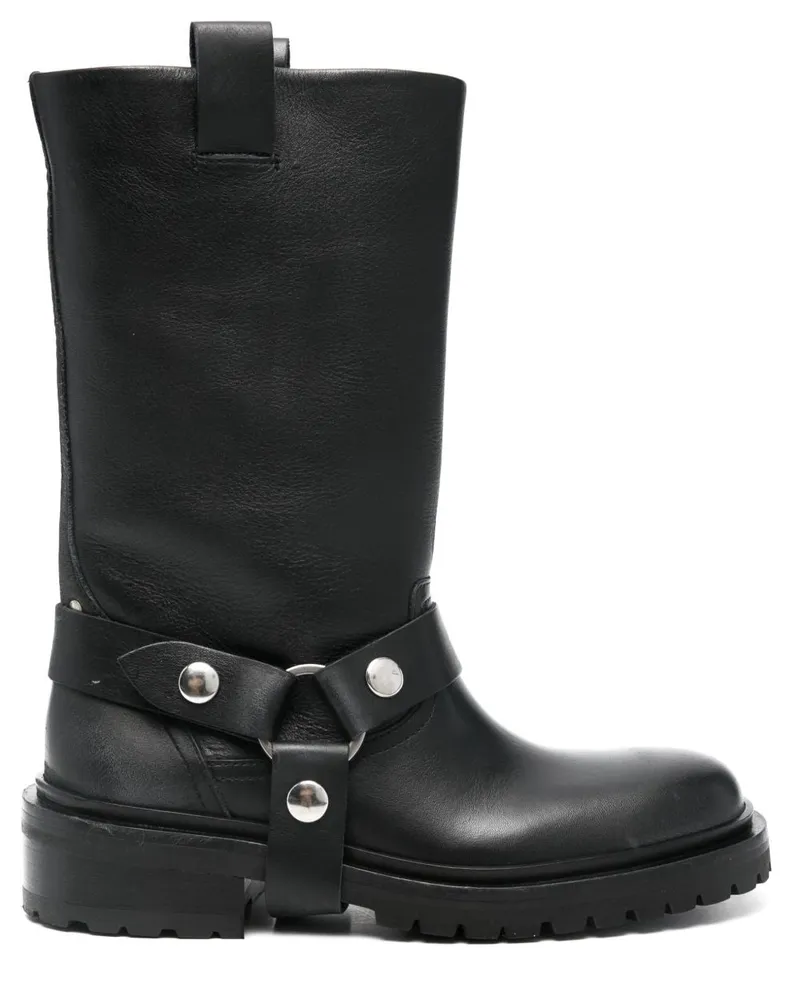 Golden Goose Kurt Lederstiefel Black