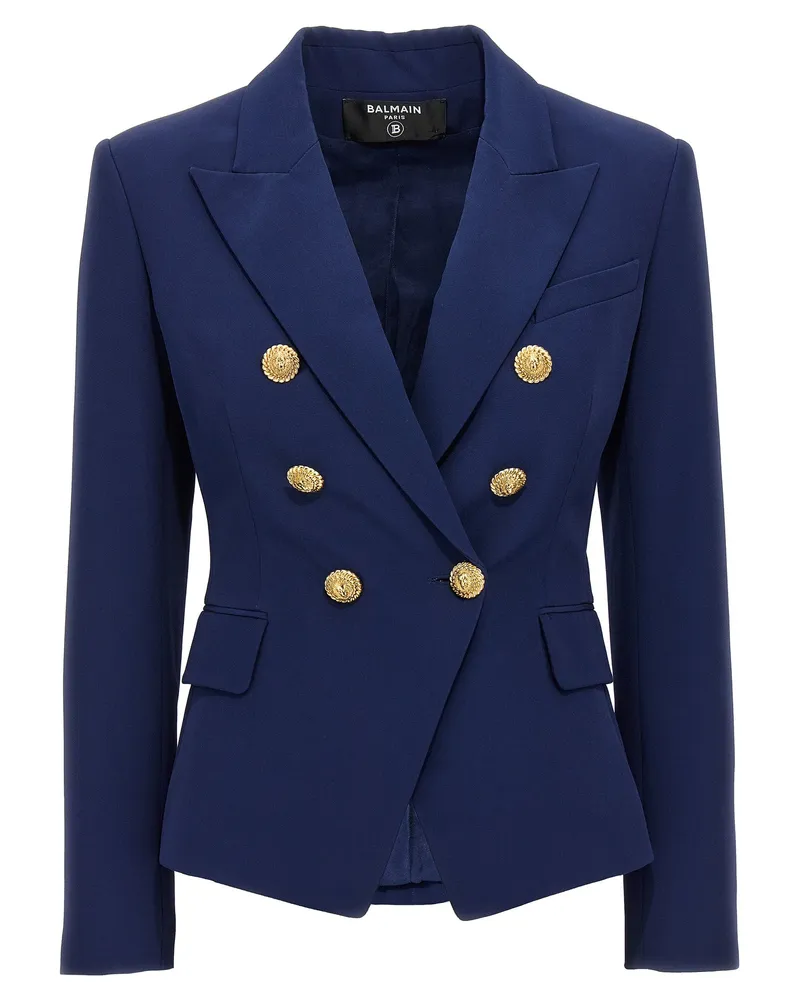 Balmain Chiocciola' Blazer Blue
