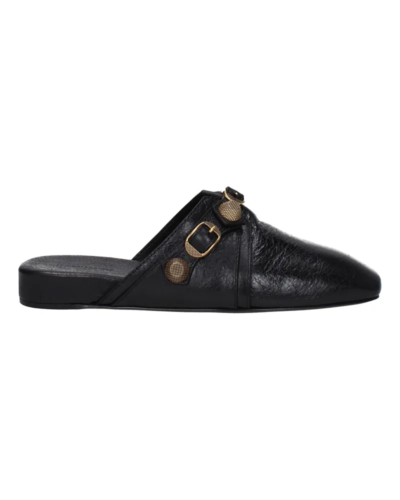 Balenciaga Pantoffeln und Hufe Frauen 's Coops Leder schwarz -