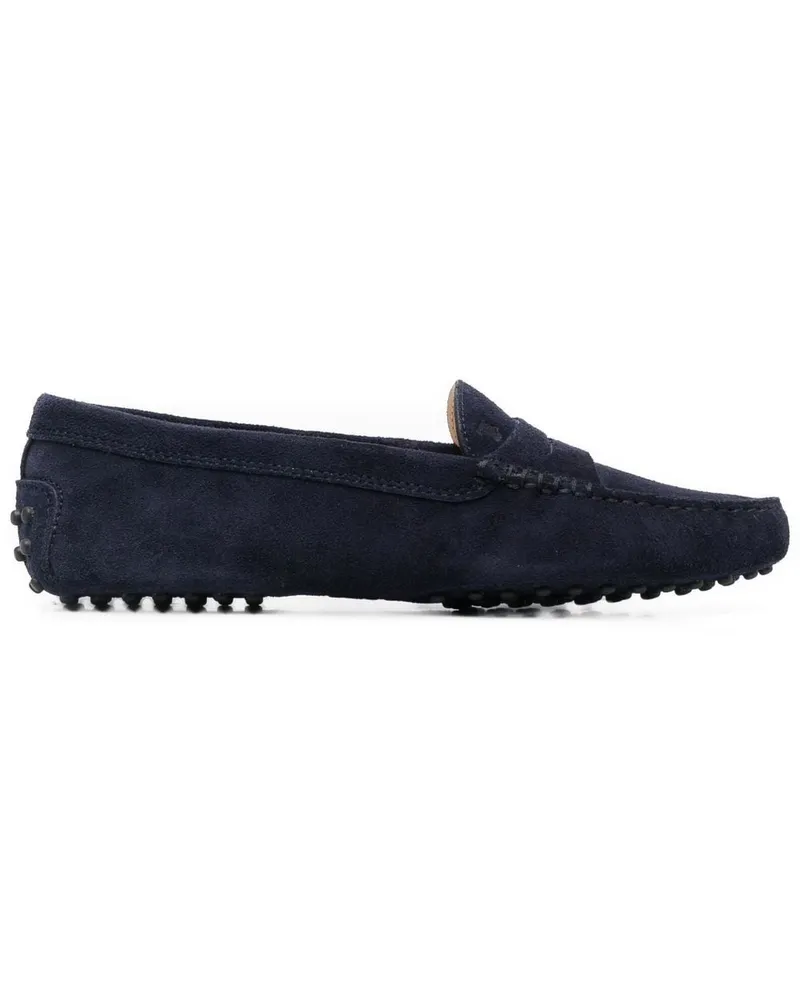 TOD'S Gommini Lederfahrschuhe Blue