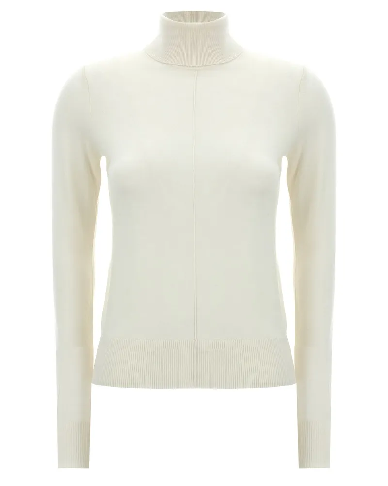 Chloé Chloé -Logo Stickerei Rollkragenpullover White