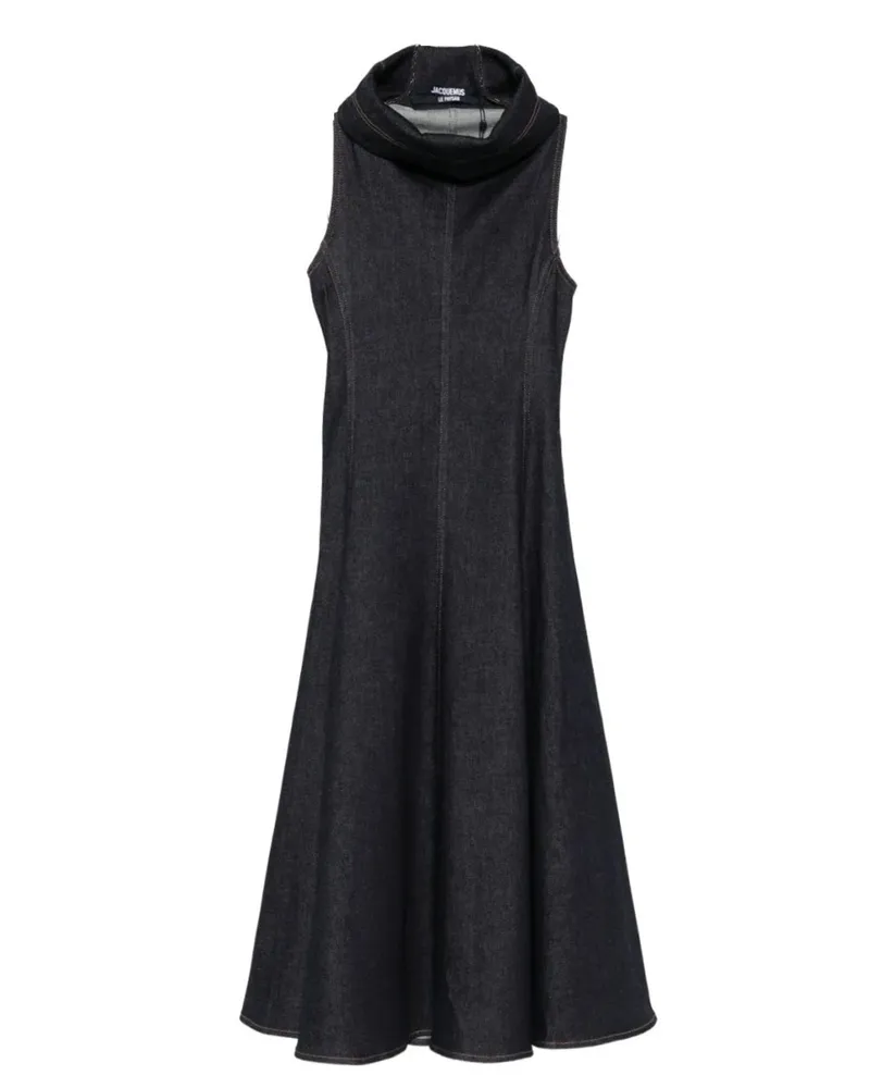 Jacquemus ärmellose ein Linienkleid Dark