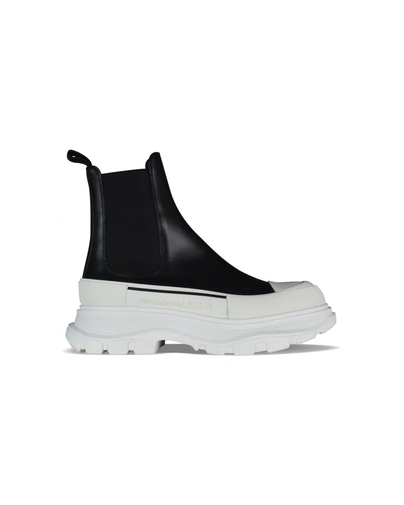 Alexander McQueen Alexander MC Queen treten Slick -Stiefel Black