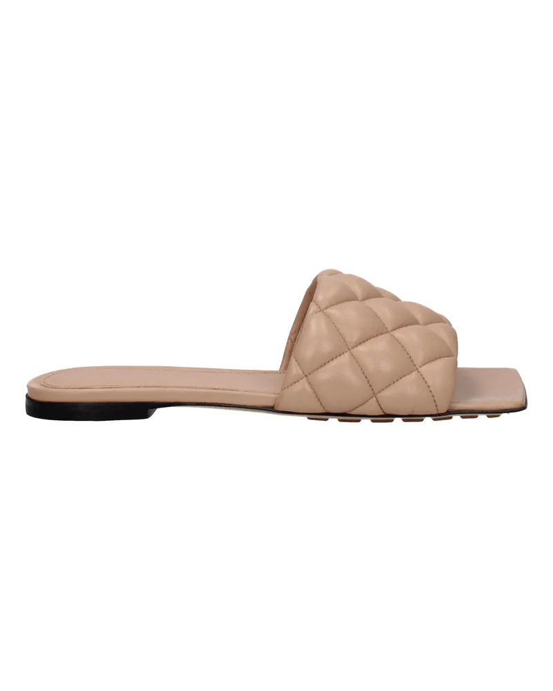 Bottega Veneta Damens Sandalen und Clogs aus rosafarbenem Leder/Puderrosa -