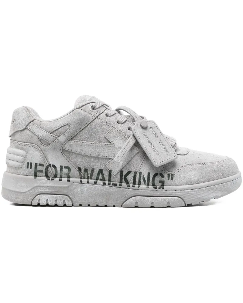 OFF-WHITE Aus weißen Turnschuhen Grey