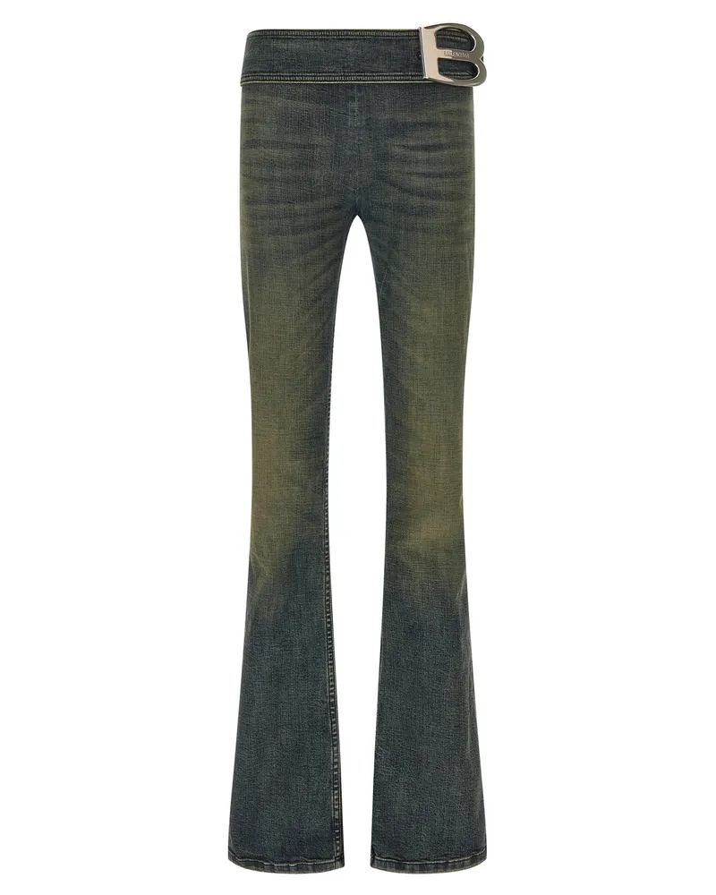 Balenciaga Jeans „Bootcut Buckle Blue