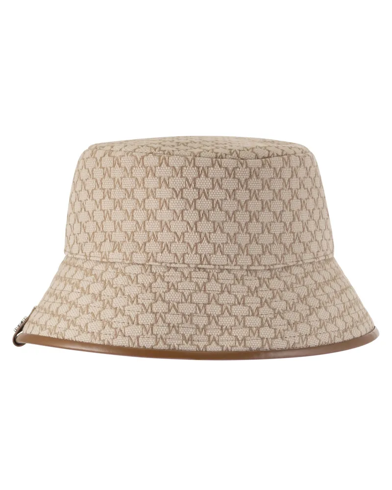Max Mara Loretta Cotton Jacquard Cloche Hut Hazelnut