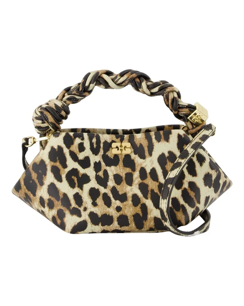 Ganni BOU Mini Crossbody  Leder gedruckt Gedruckt