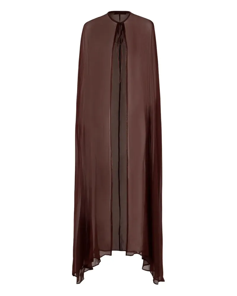 Raquel Diniz Silk Cape Bordeaux