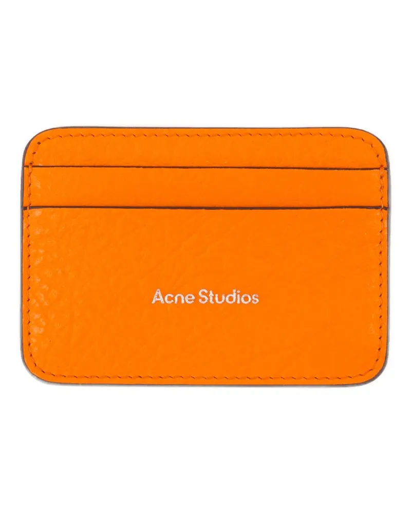 Acne Studios Kartenhalter  Leder Orange Orange