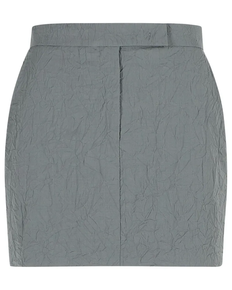Max Mara Abate' grauer jungfräulicher Wollrock Grey