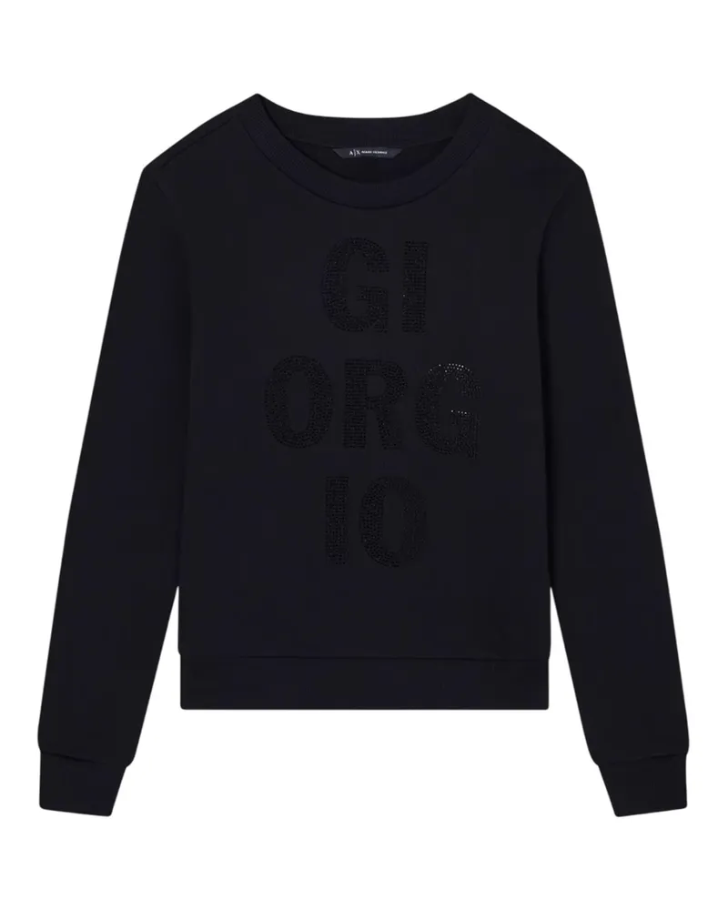 Armani Exchange Armani Austauschpullover schwarz Black
