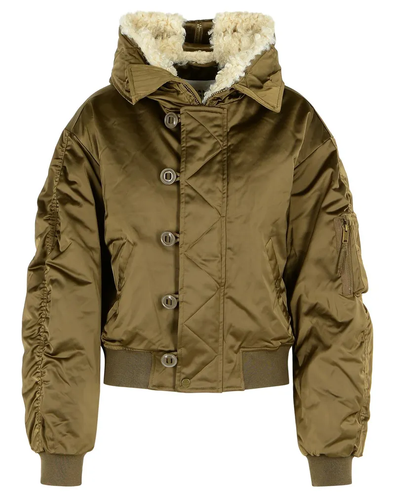 Étoile Isabel Marant Elisa 'Khaki Polyestermantel Green