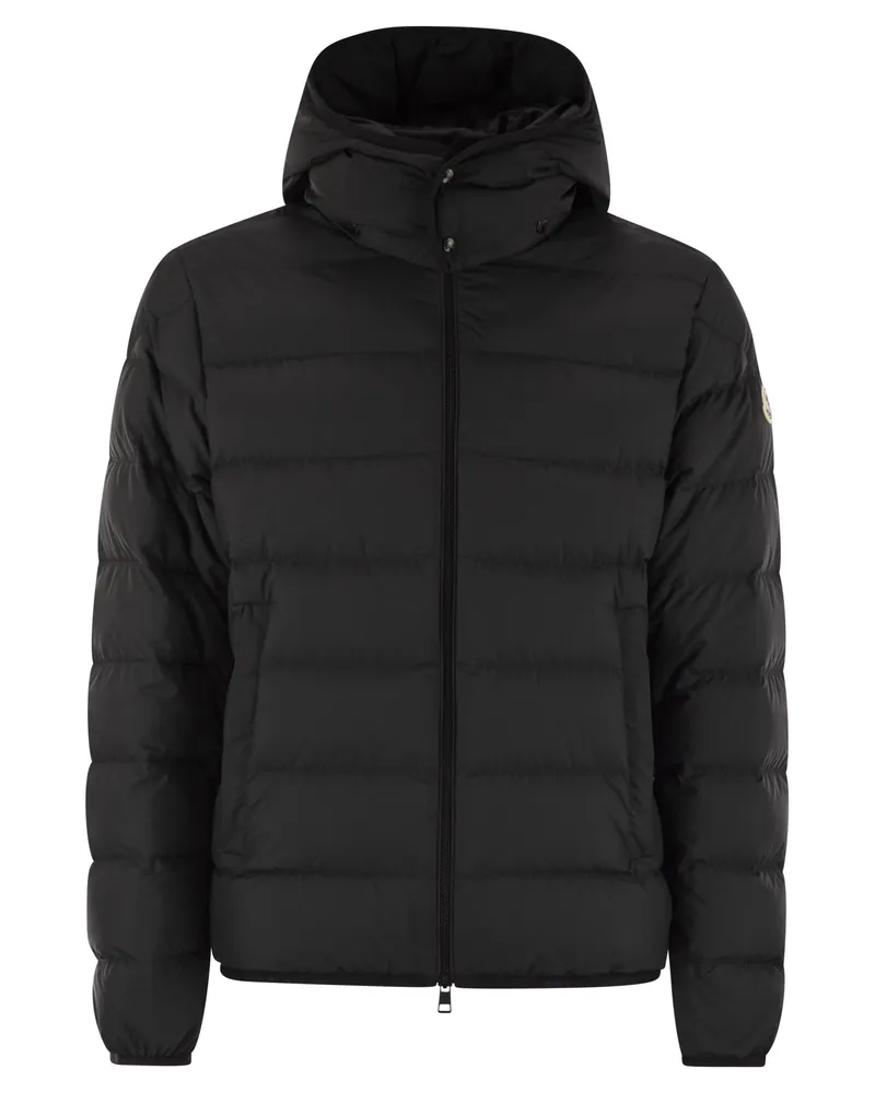 Moncler Montbrocq Short Down Jacke mit Kapuze Black