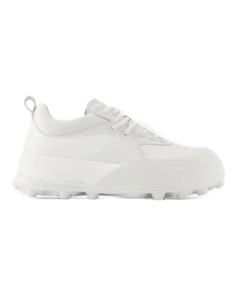 Jil Sander Turnschuhe Jil Schleifer Lederporzellan Weiß White