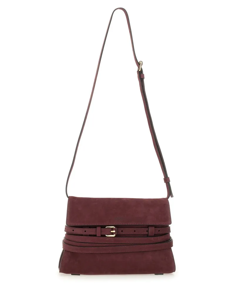 Moschino Binde Me" -Tasche Bordeaux