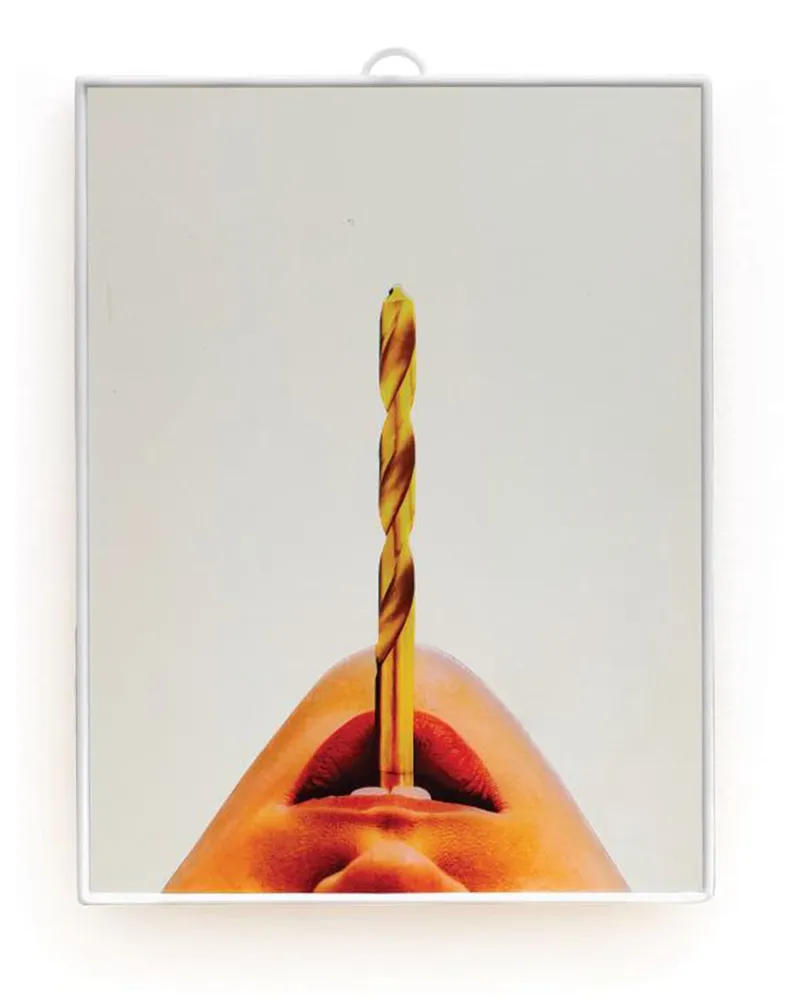 Seletti Trapano' Kleiner Spiegel Multicolor