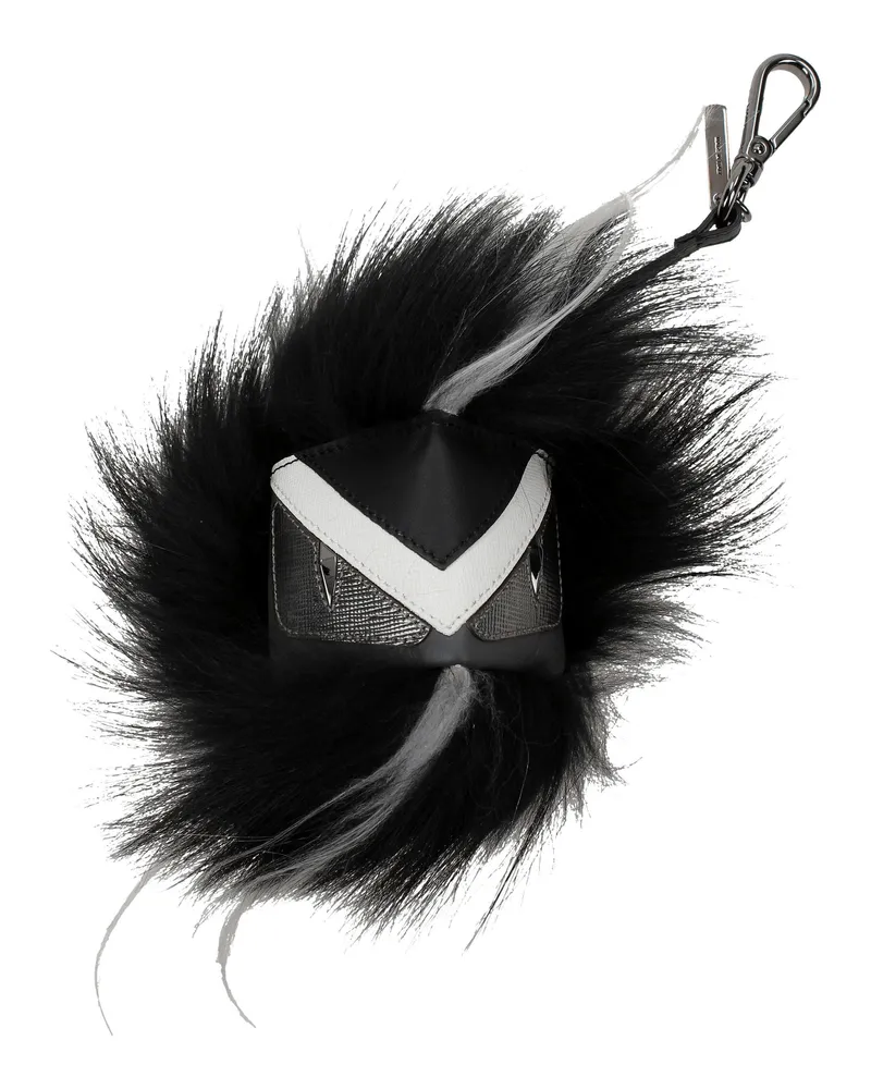 Fendi Schlüsselanhänger Herrens Leder Schwarz -