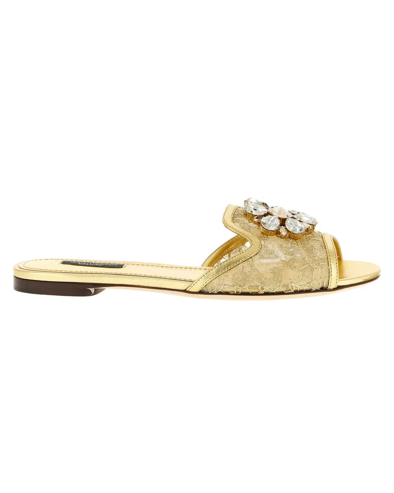 Dolce & Gabbana Taormina“-Sandalen Gold