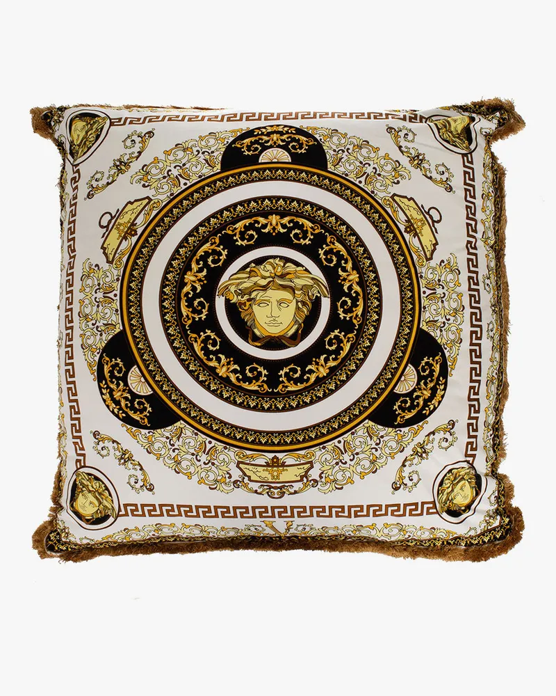 Versace Home Accessories Kissen Home Weiß/Gold Baumwolle -
