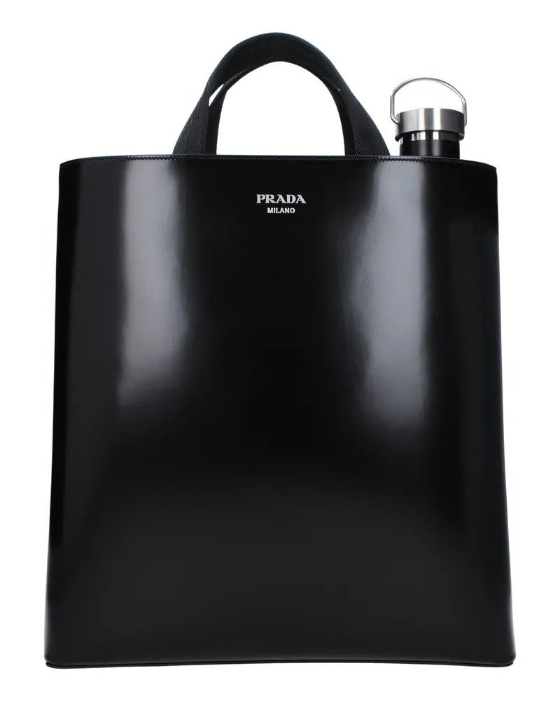 Prada Handtaschen Männer Leder schwarz -