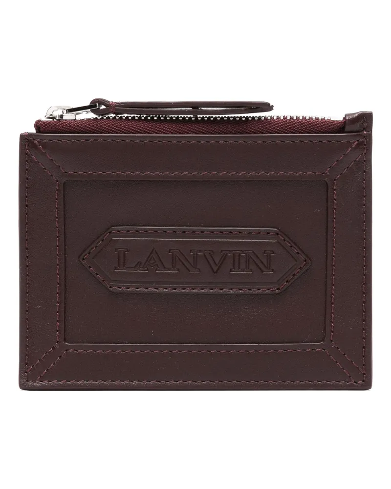 Lanvin Reißverschlusskartenhalter mit Lanvin -Etikett 