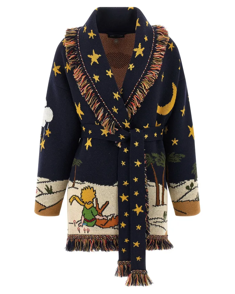 Alanui Zusammenarbeit der kleine Prinzen' Strickjacke Blue