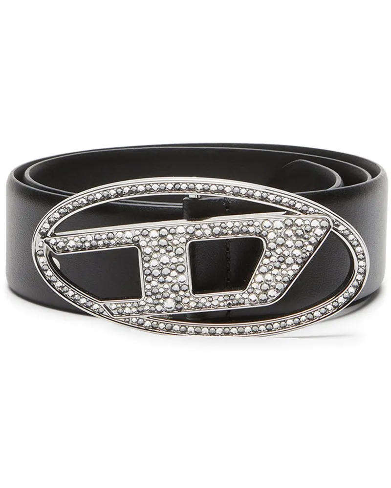 Diesel 1 Dr. Strass Ledergürtel Black