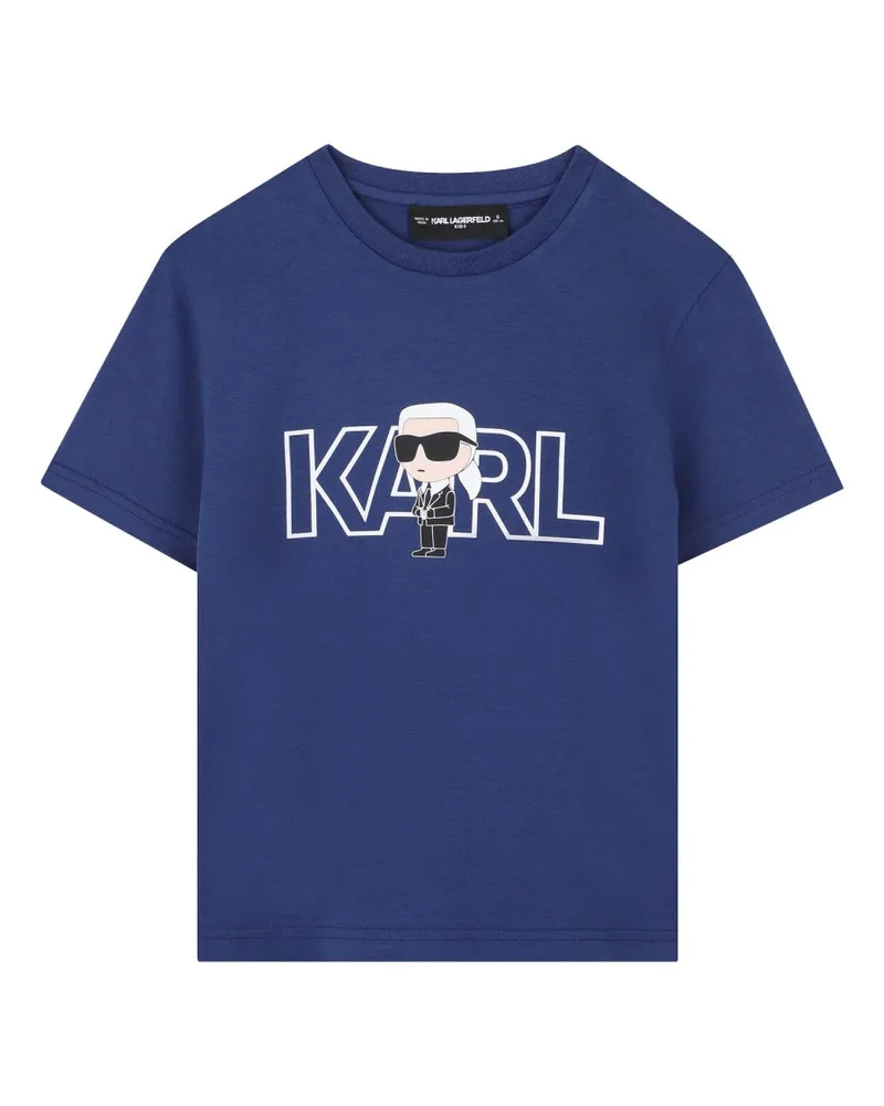 Karl Lagerfeld T -Shirt mit Logo Blue