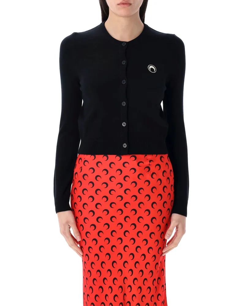 Marine Serre Pullover schwarz Black