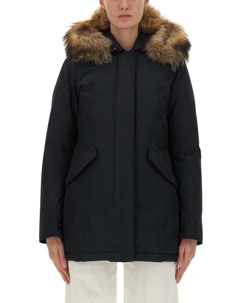 Woolrich Artic Racoon" Parka Blue