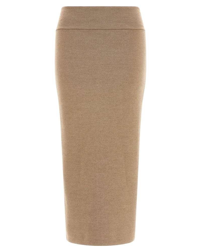 Jacquemus La Jupe Bille Doppio' Rock Beige