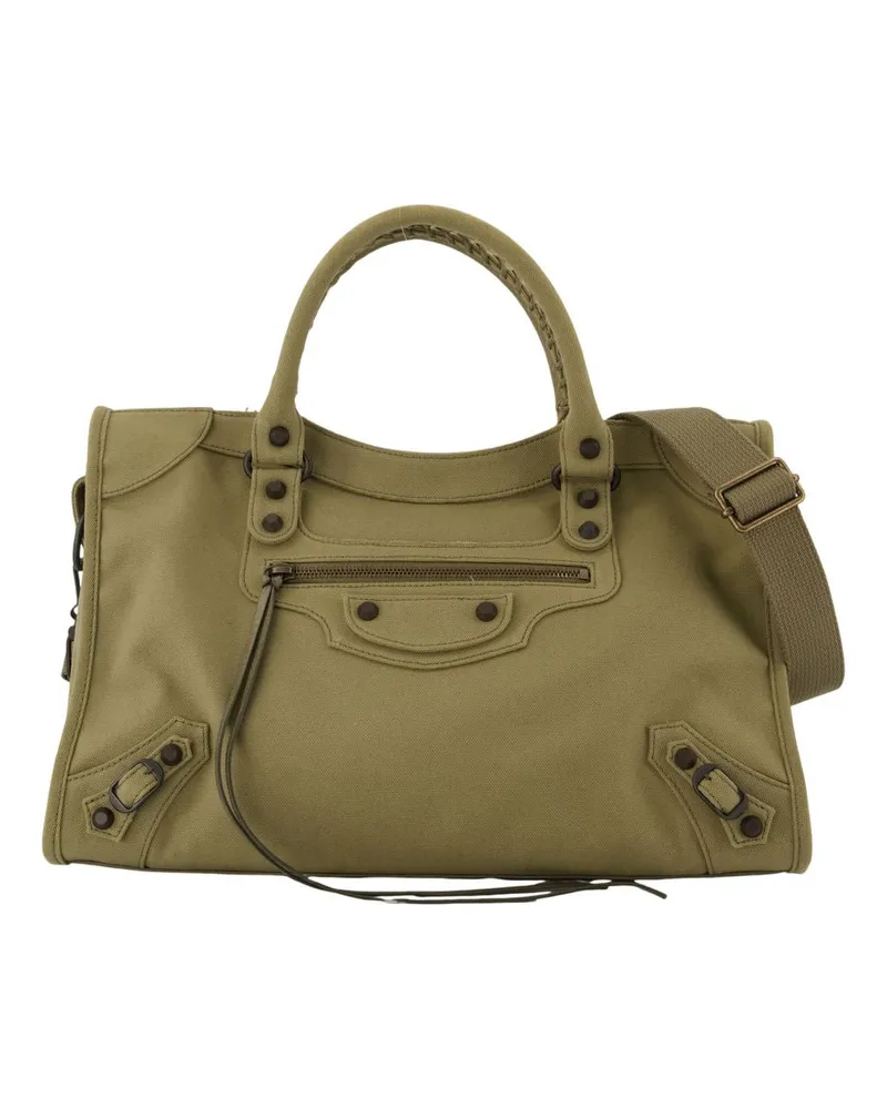 Balenciaga Le City Medium Geldbörse  Canvas Khaki Khaki