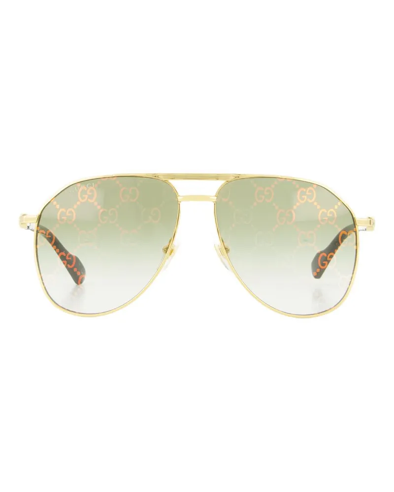 Gucci Sonnenbrille  Gold/Grün Gold