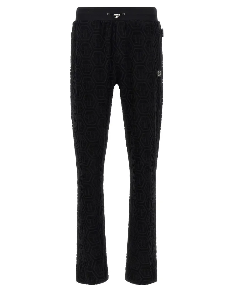 Philipp Plein Jacquard Joggers Black