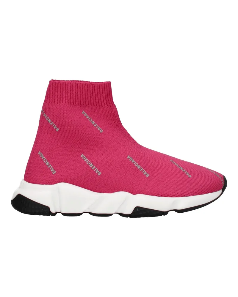 Balenciaga Geschenkidee Sneakers Kinder Damen Stoff Rosa/Silber -