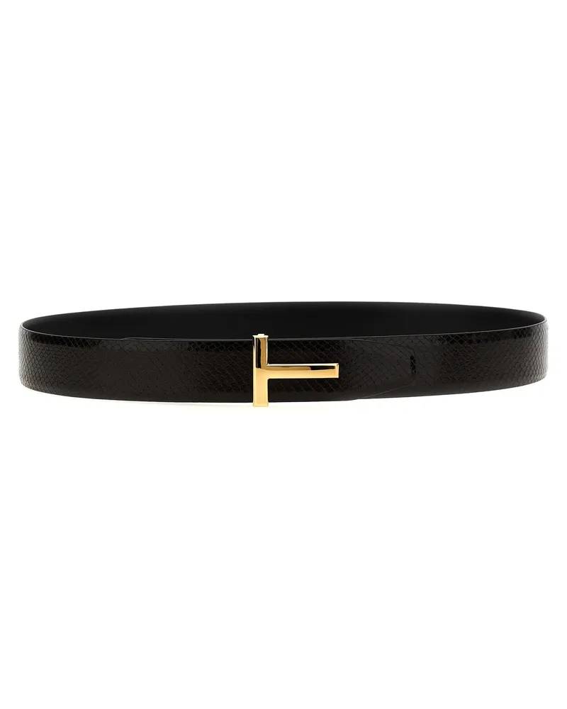 Tom Ford Logo reversibler Gürtel Multicolor