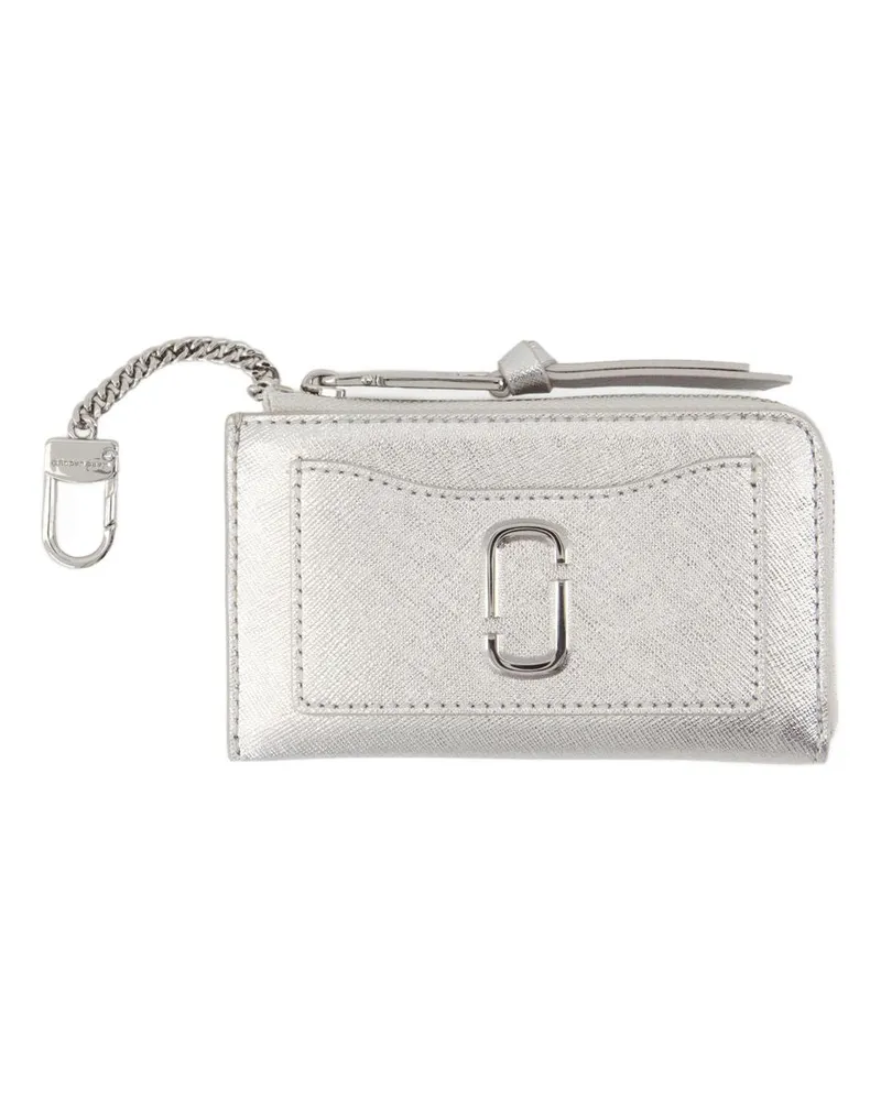 Marc Jacobs Die obere Reißverschluss -Brieftasche  Leder Silber Silber