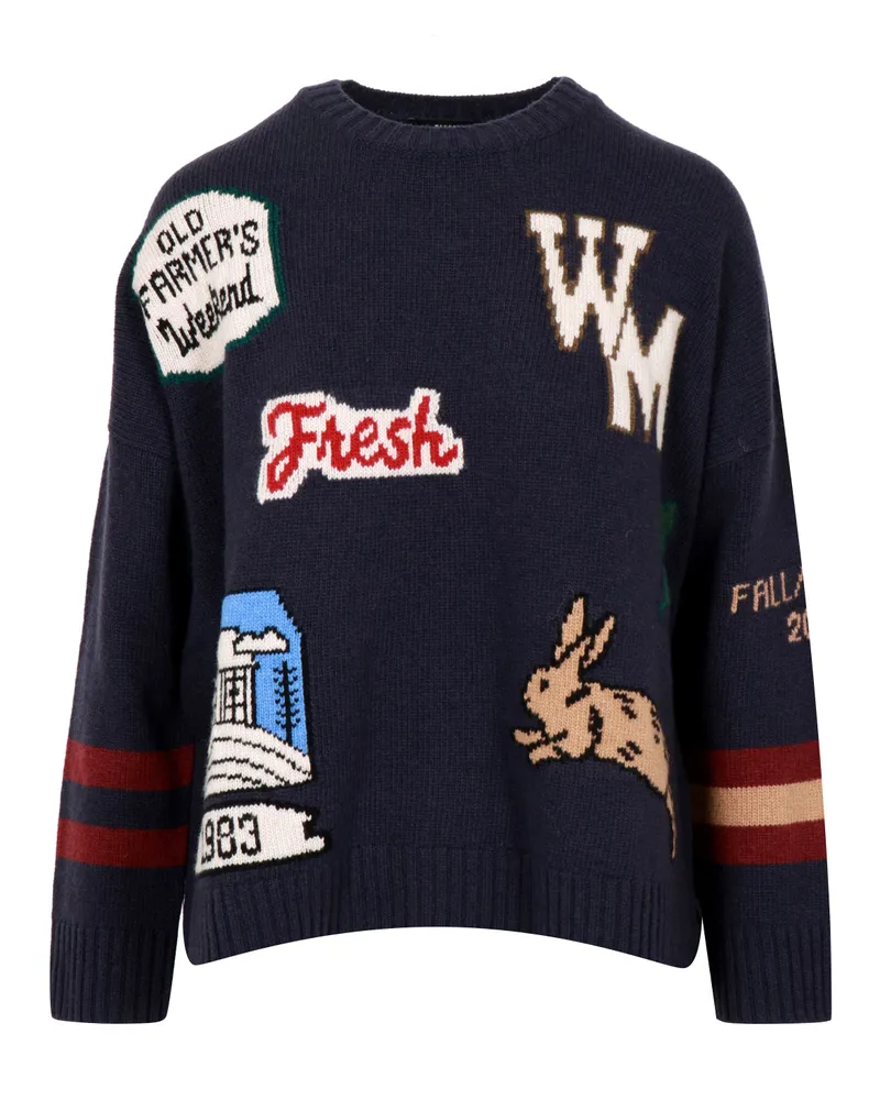 Max Mara Pullover Blau Blue